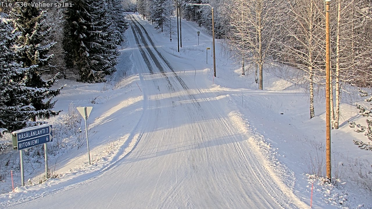 Weather Camera Image Road 536 Kuopio, Vehmersalmi, Kuopio, Pohjois-Savo