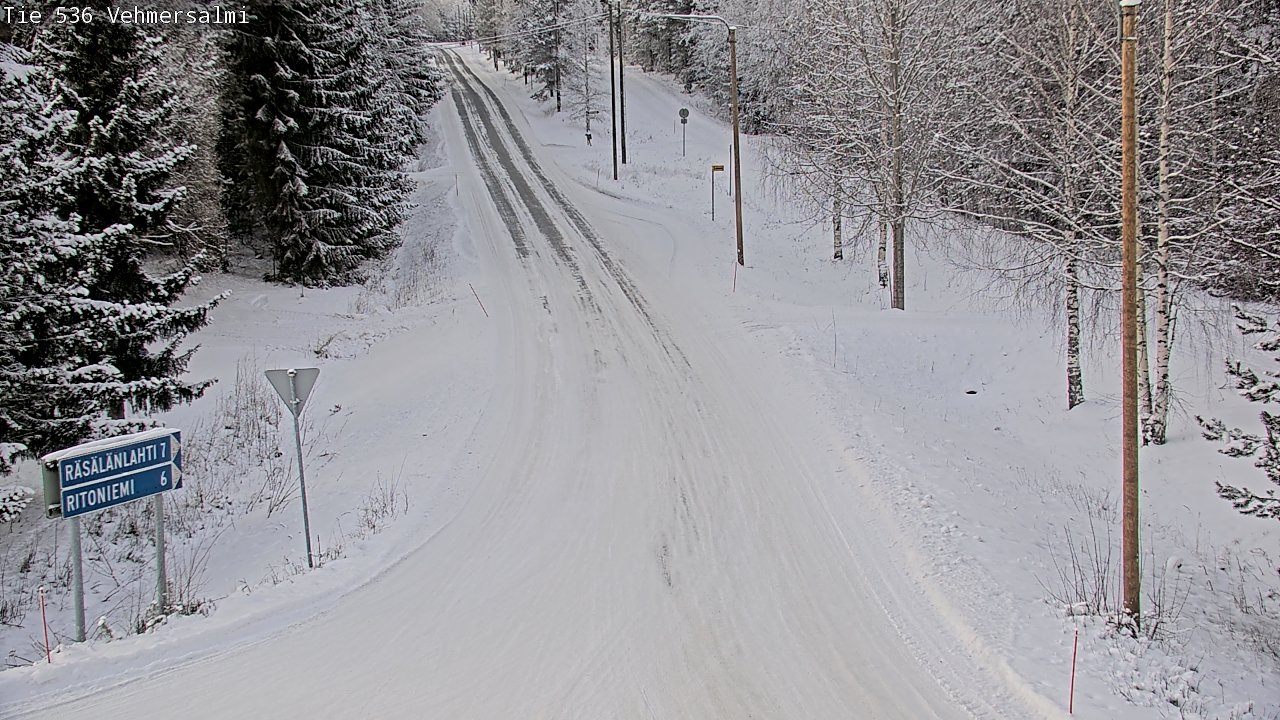 Weather Camera Image Road 536 Kuopio, Vehmersalmi, Kuopio, Pohjois-Savo