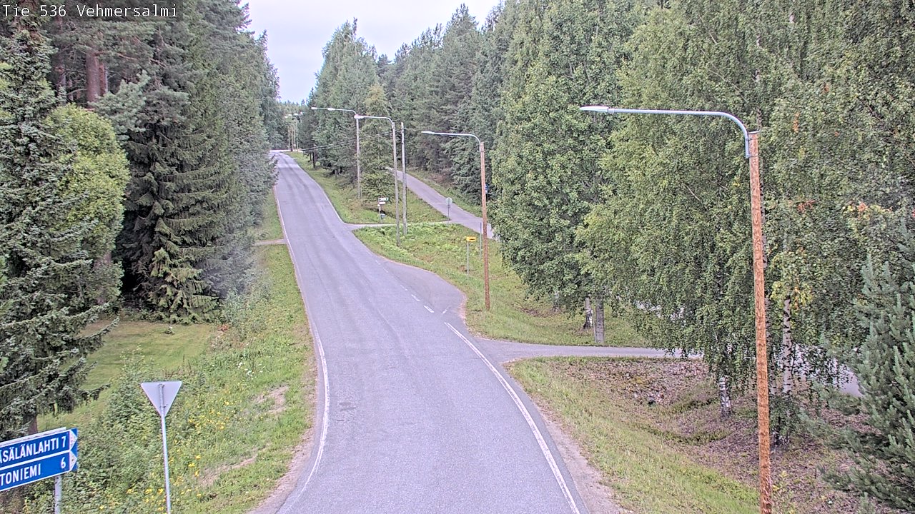 Weather Camera Image Road 536 Kuopio, Vehmersalmi, Kuopio, Pohjois-Savo