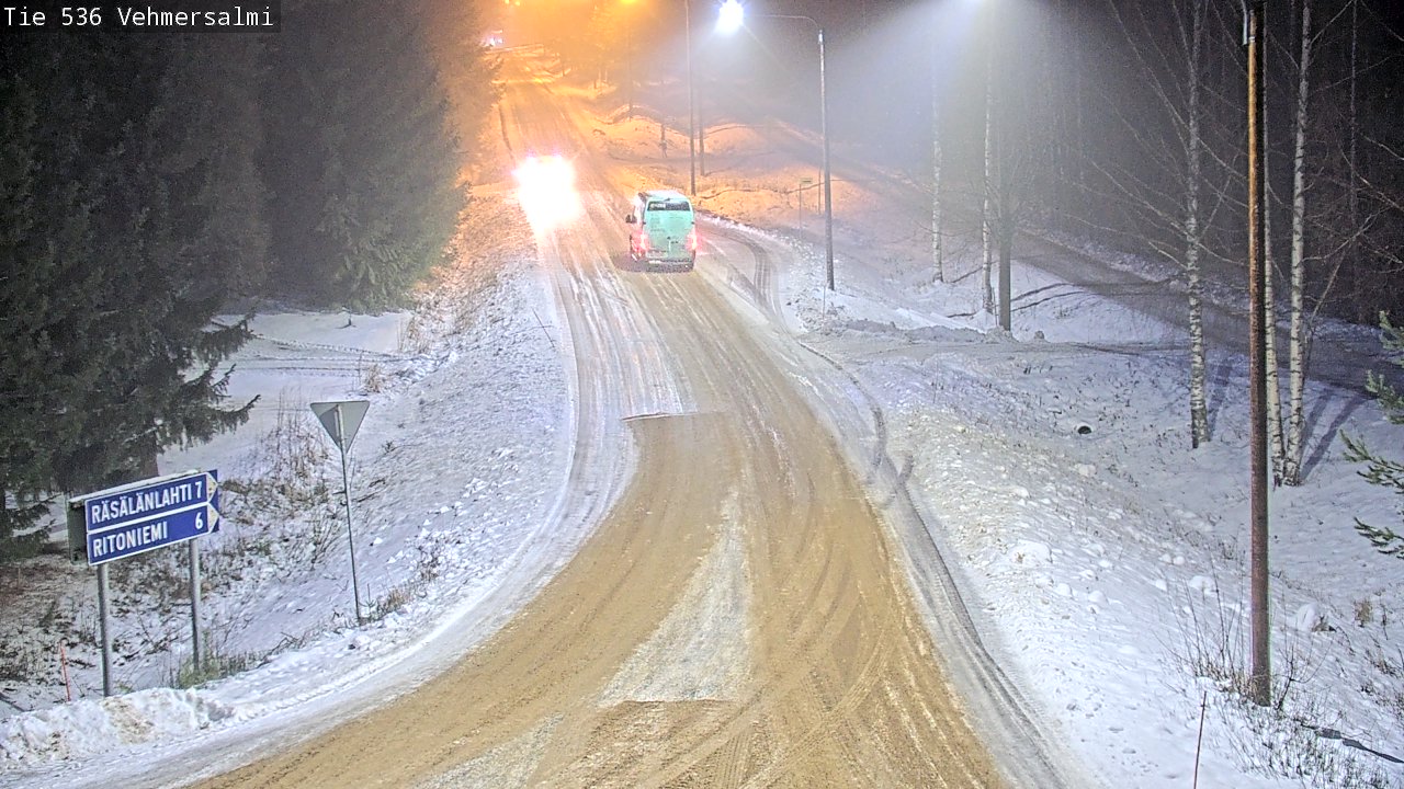 Weather Camera Image Road 536 Kuopio, Vehmersalmi, Kuopio, Pohjois-Savo