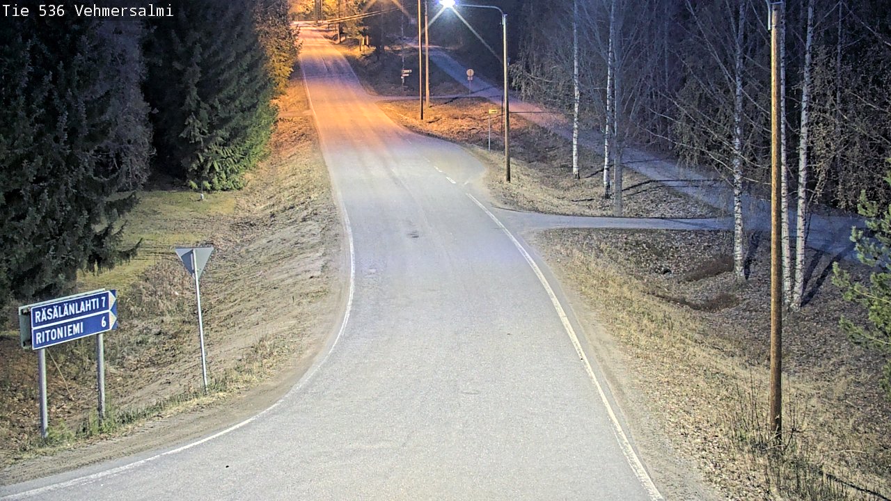 Weather Camera Image Road 536 Kuopio, Vehmersalmi, Kuopio, Pohjois-Savo