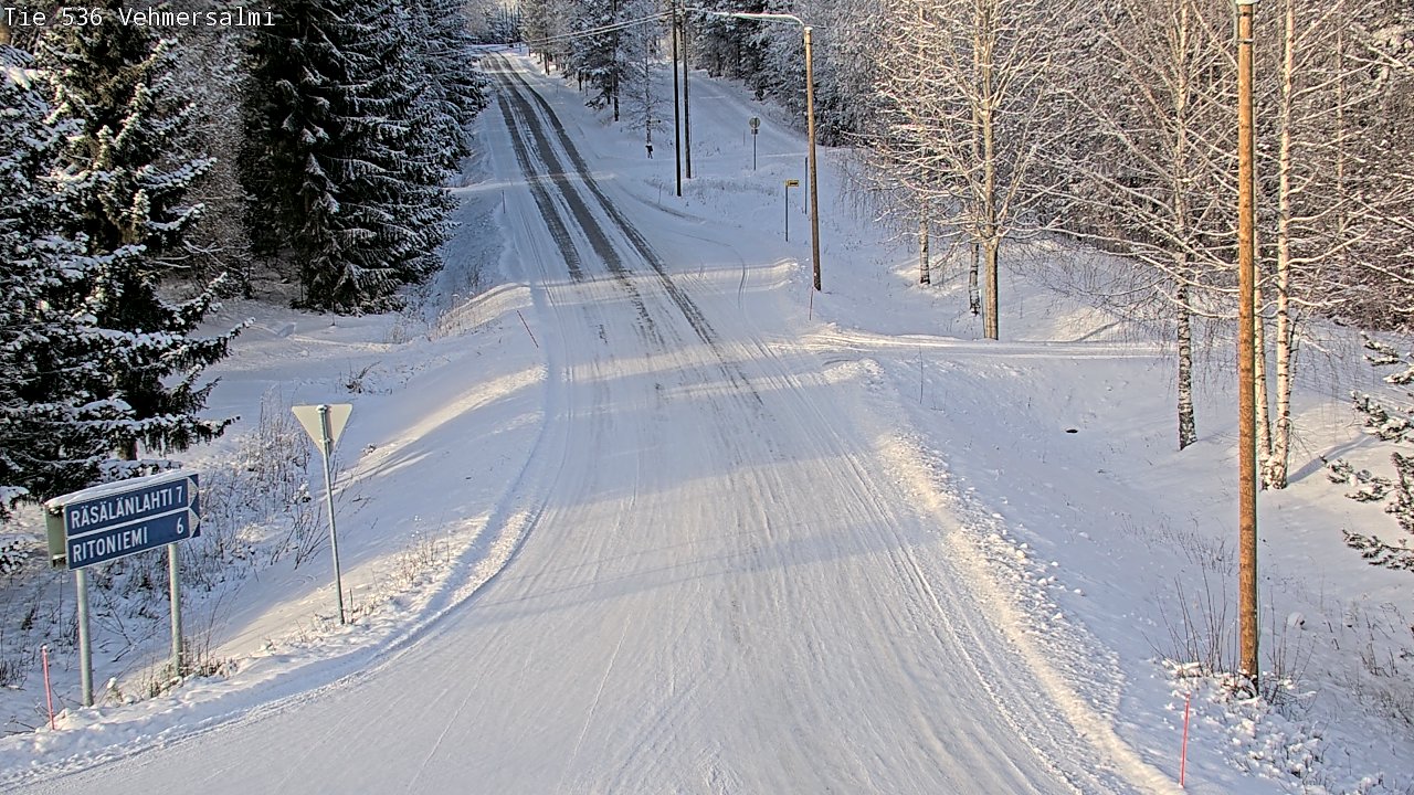 Weather Camera Image Road 536 Kuopio, Vehmersalmi, Kuopio, Pohjois-Savo