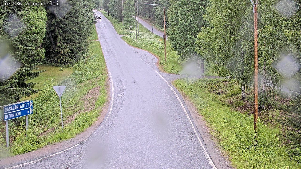 Weather Camera Image Väg 536 Kuopio, Vehmersalmi, Kuopio, Pohjois-Savo
