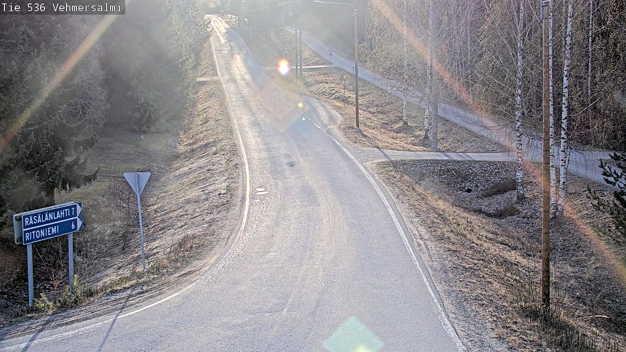 Weather Camera Image Road 536 Kuopio, Vehmersalmi, Kuopio, Pohjois-Savo