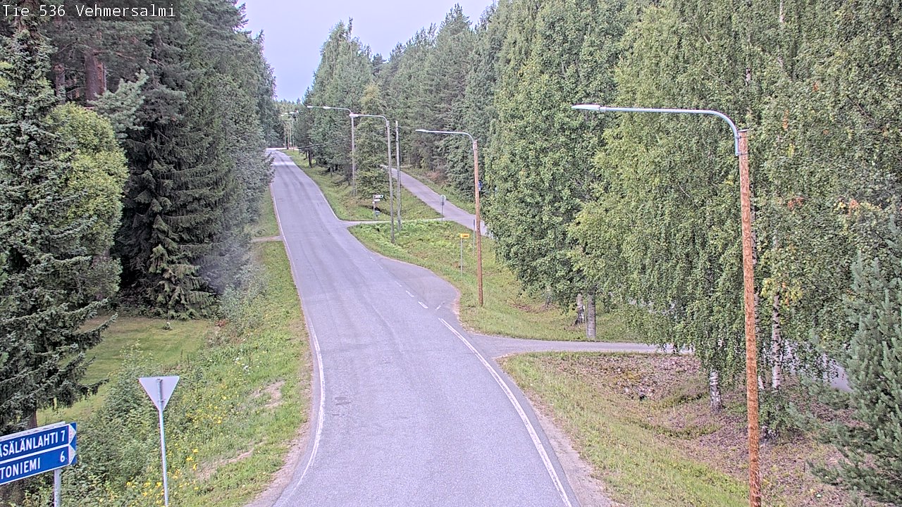 Weather Camera Image Road 536 Kuopio, Vehmersalmi, Kuopio, Pohjois-Savo