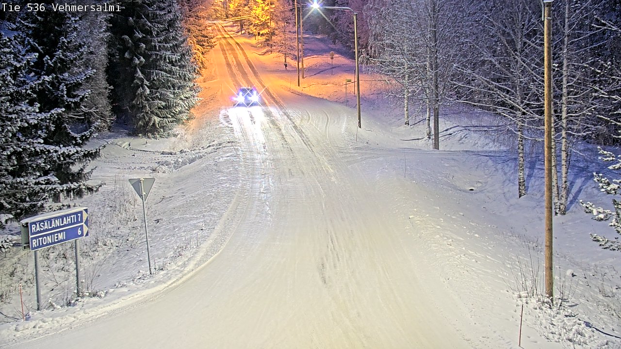 Weather Camera Image Road 536 Kuopio, Vehmersalmi, Kuopio, Pohjois-Savo