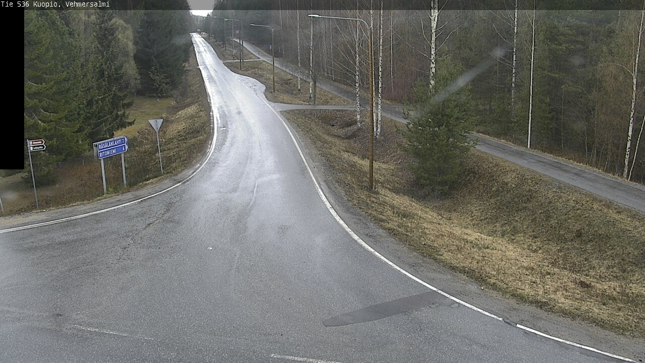 Weather Camera Image Road 536 Kuopio, Vehmersalmi, Kuopio, Pohjois-Savo