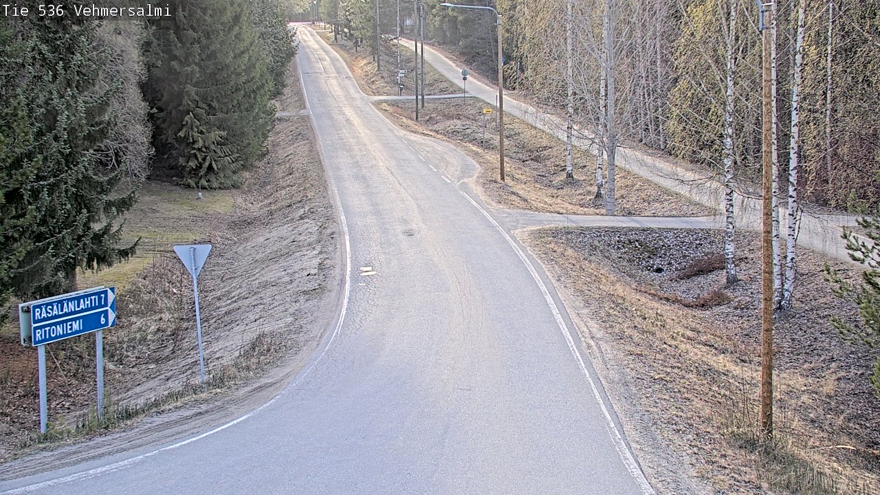 Weather Camera Image Road 536 Kuopio, Vehmersalmi, Kuopio, Pohjois-Savo