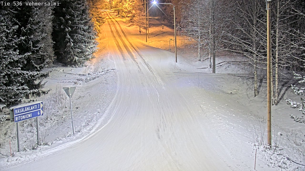 Weather Camera Image Road 536 Kuopio, Vehmersalmi, Kuopio, Pohjois-Savo