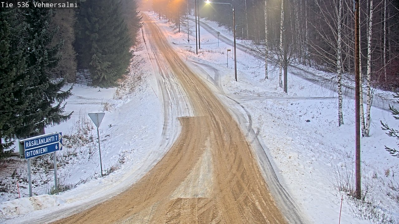 Weather Camera Image Road 536 Kuopio, Vehmersalmi, Kuopio, Pohjois-Savo