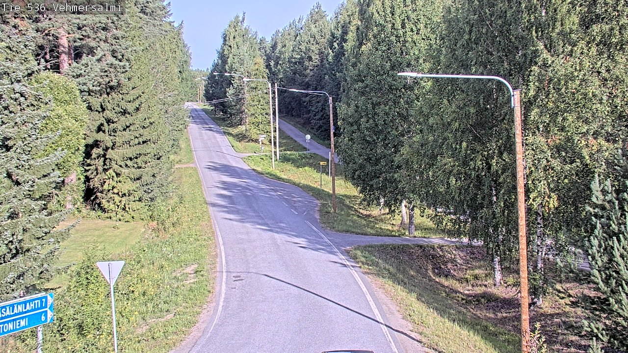 Weather Camera Image Road 536 Kuopio, Vehmersalmi, Kuopio, Pohjois-Savo