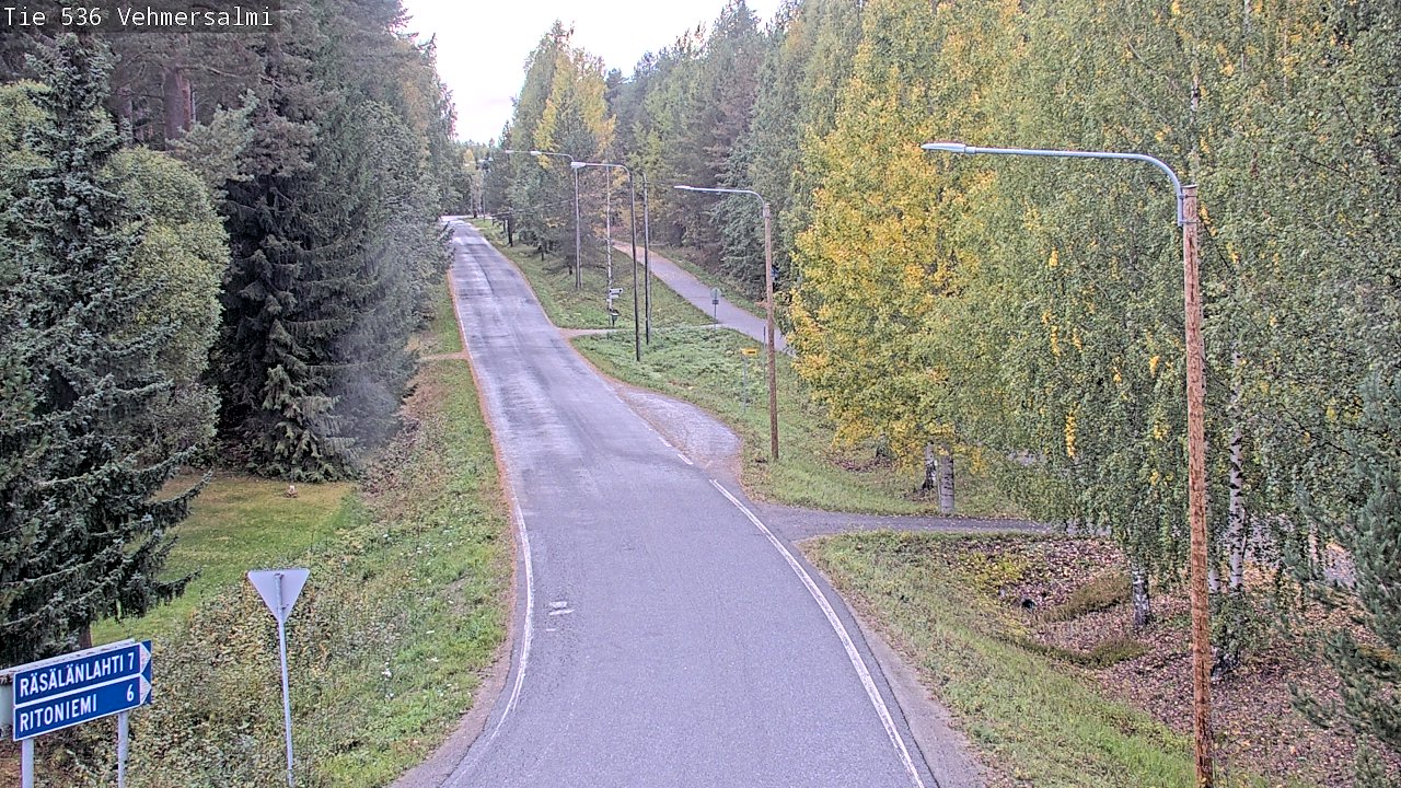 Weather Camera Image Road 536 Kuopio, Vehmersalmi, Kuopio, Pohjois-Savo