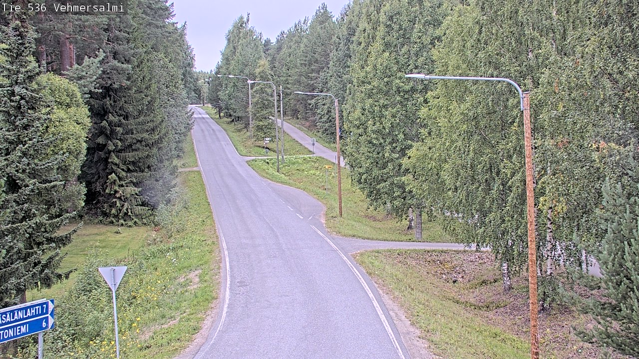 Weather Camera Image Road 536 Kuopio, Vehmersalmi, Kuopio, Pohjois-Savo