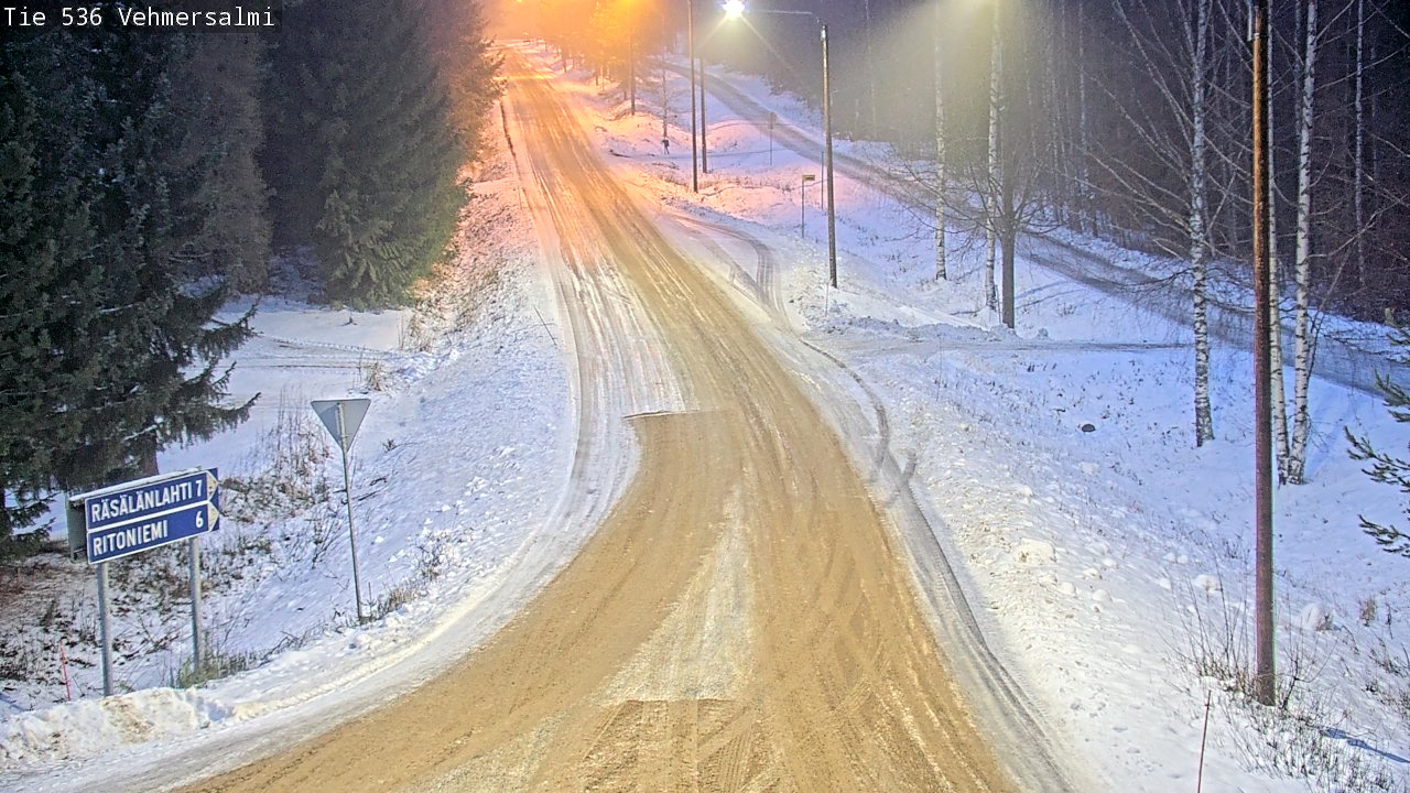 Weather Camera Image Road 536 Kuopio, Vehmersalmi, Kuopio, Pohjois-Savo