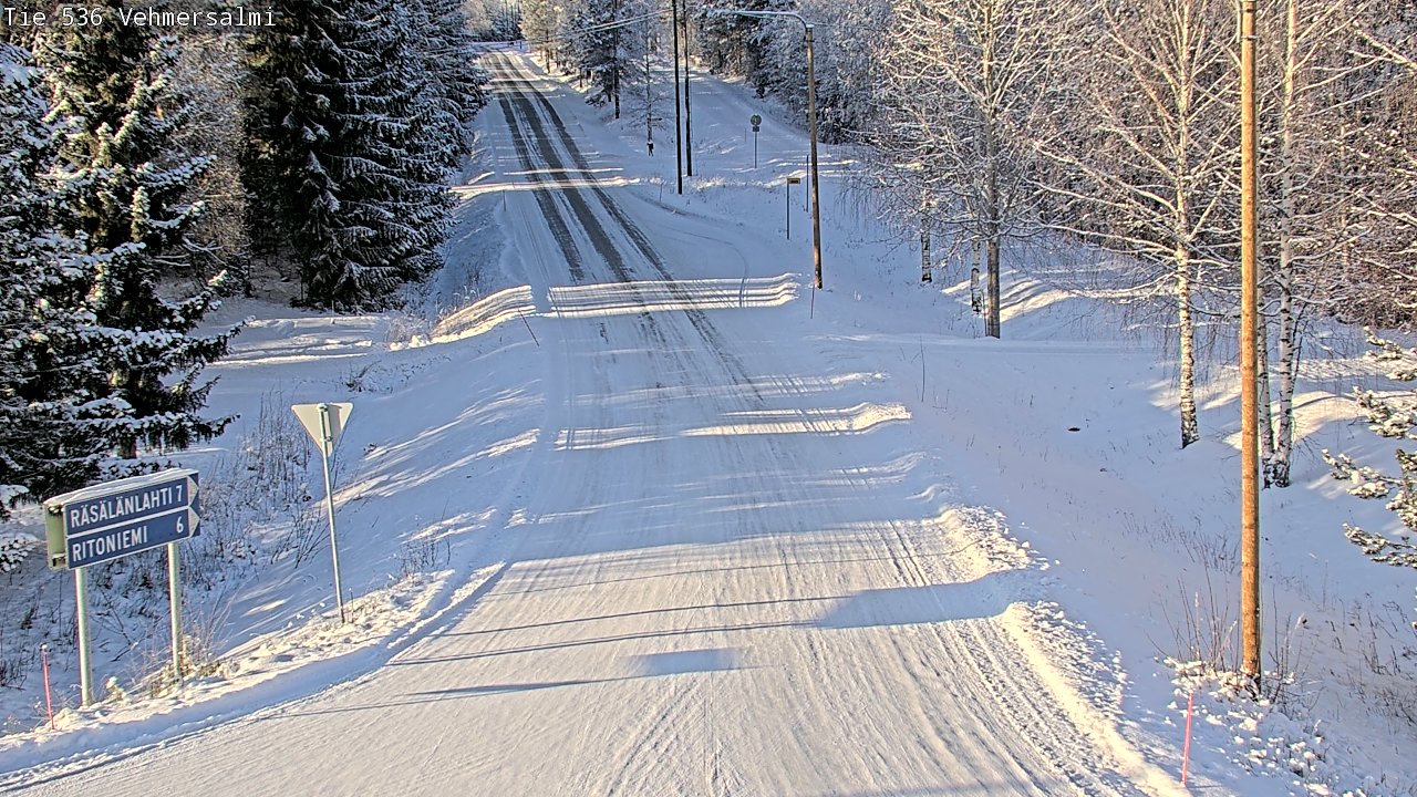 Weather Camera Image Road 536 Kuopio, Vehmersalmi, Kuopio, Pohjois-Savo