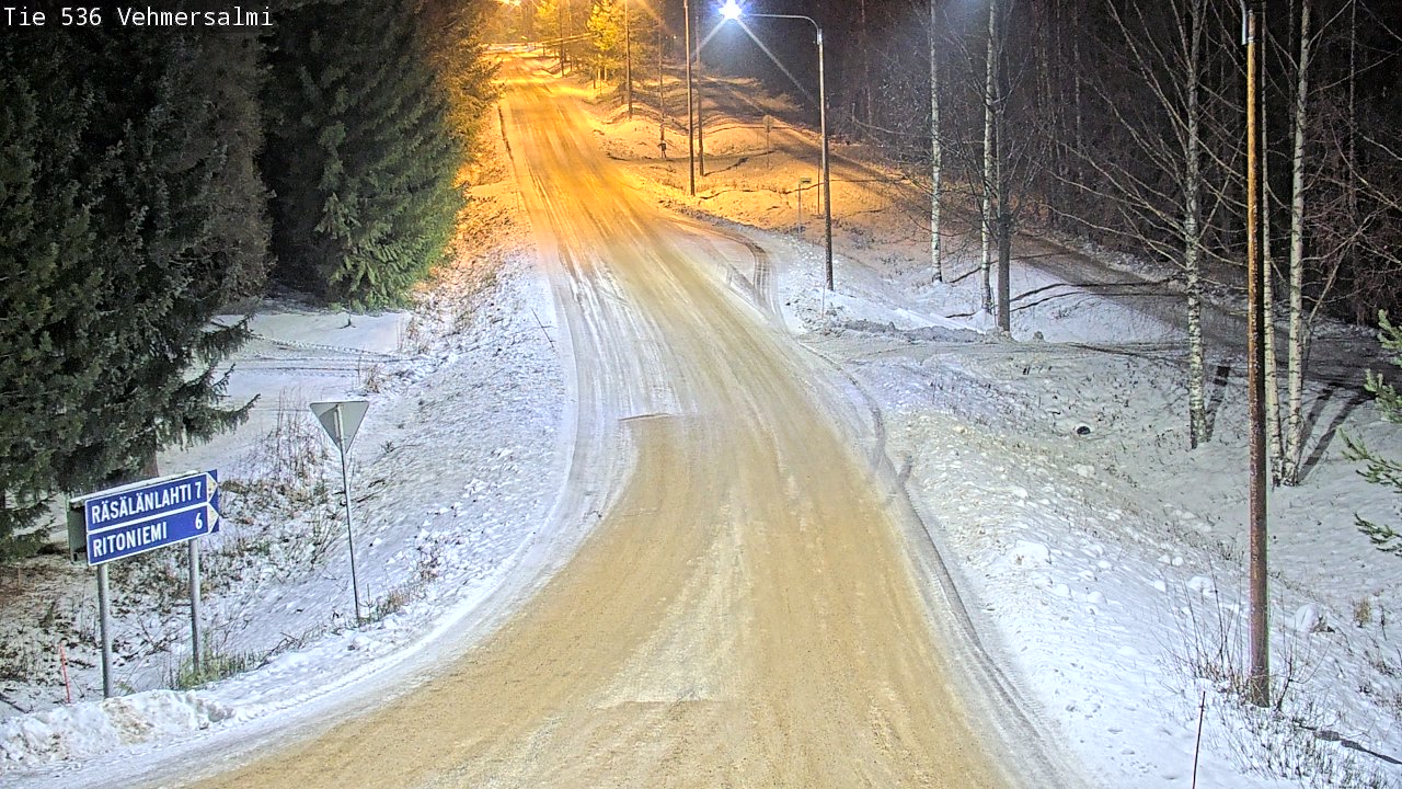 Weather Camera Image Road 536 Kuopio, Vehmersalmi, Kuopio, Pohjois-Savo