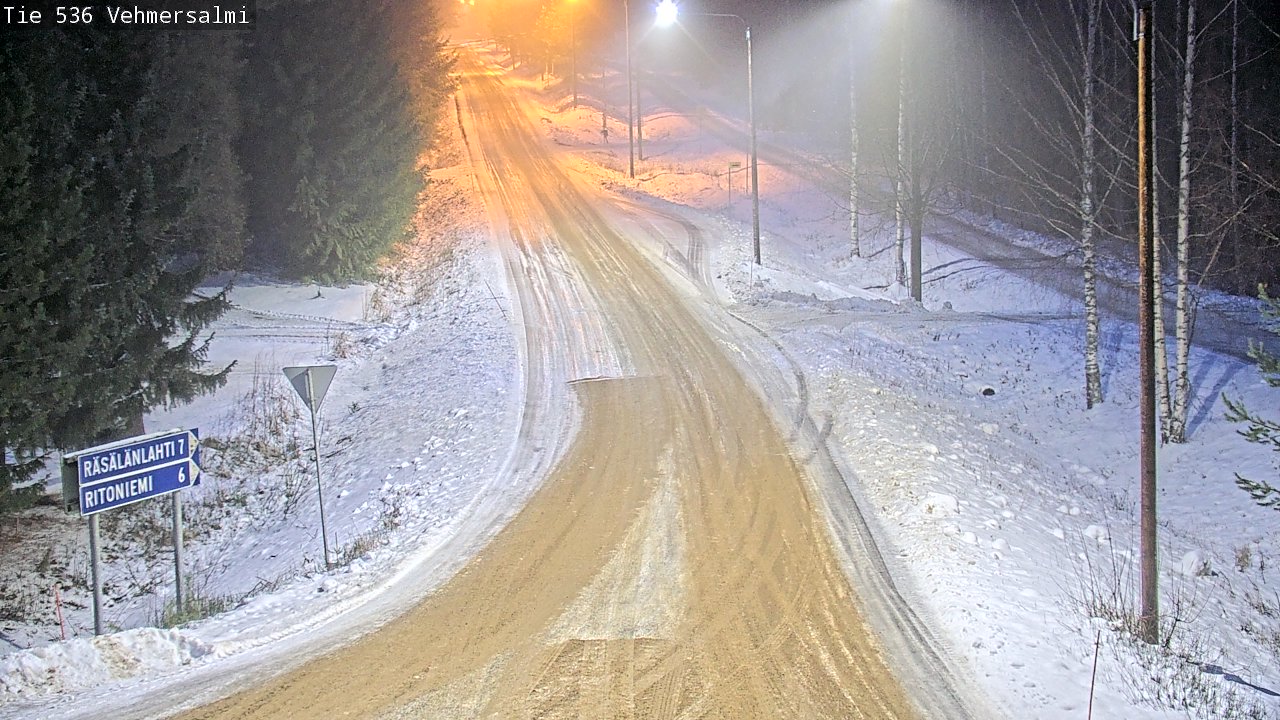 Weather Camera Image Road 536 Kuopio, Vehmersalmi, Kuopio, Pohjois-Savo