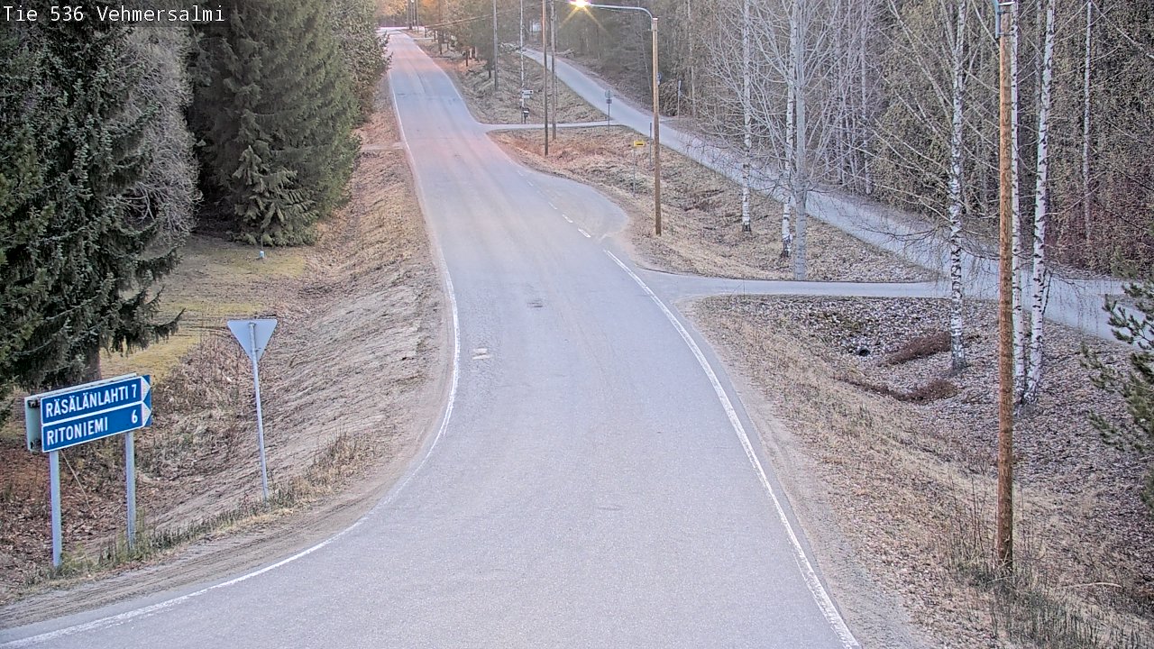 Weather Camera Image Road 536 Kuopio, Vehmersalmi, Kuopio, Pohjois-Savo