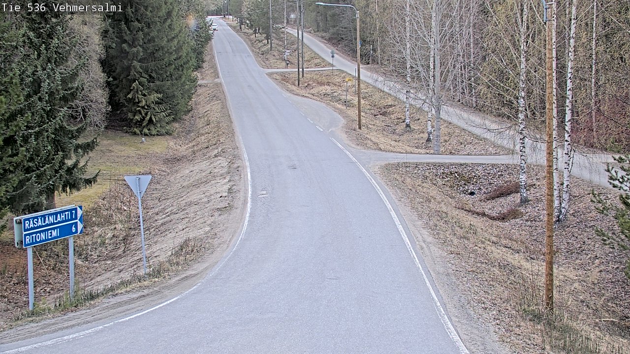 Weather Camera Image Road 536 Kuopio, Vehmersalmi, Kuopio, Pohjois-Savo
