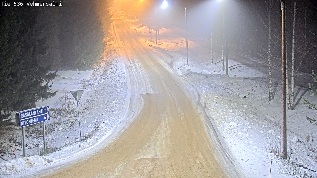 Weather Camera Image Road 536 Kuopio, Vehmersalmi, Kuopio, Pohjois-Savo