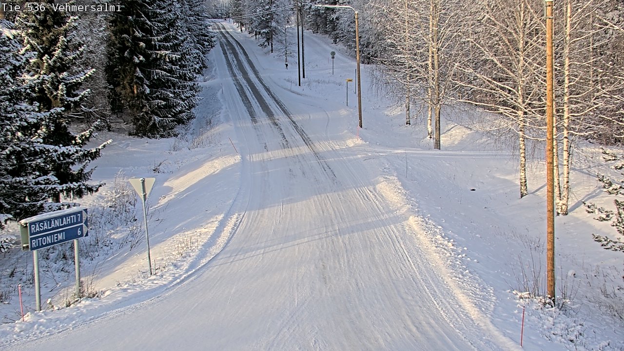 Weather Camera Image Road 536 Kuopio, Vehmersalmi, Kuopio, Pohjois-Savo