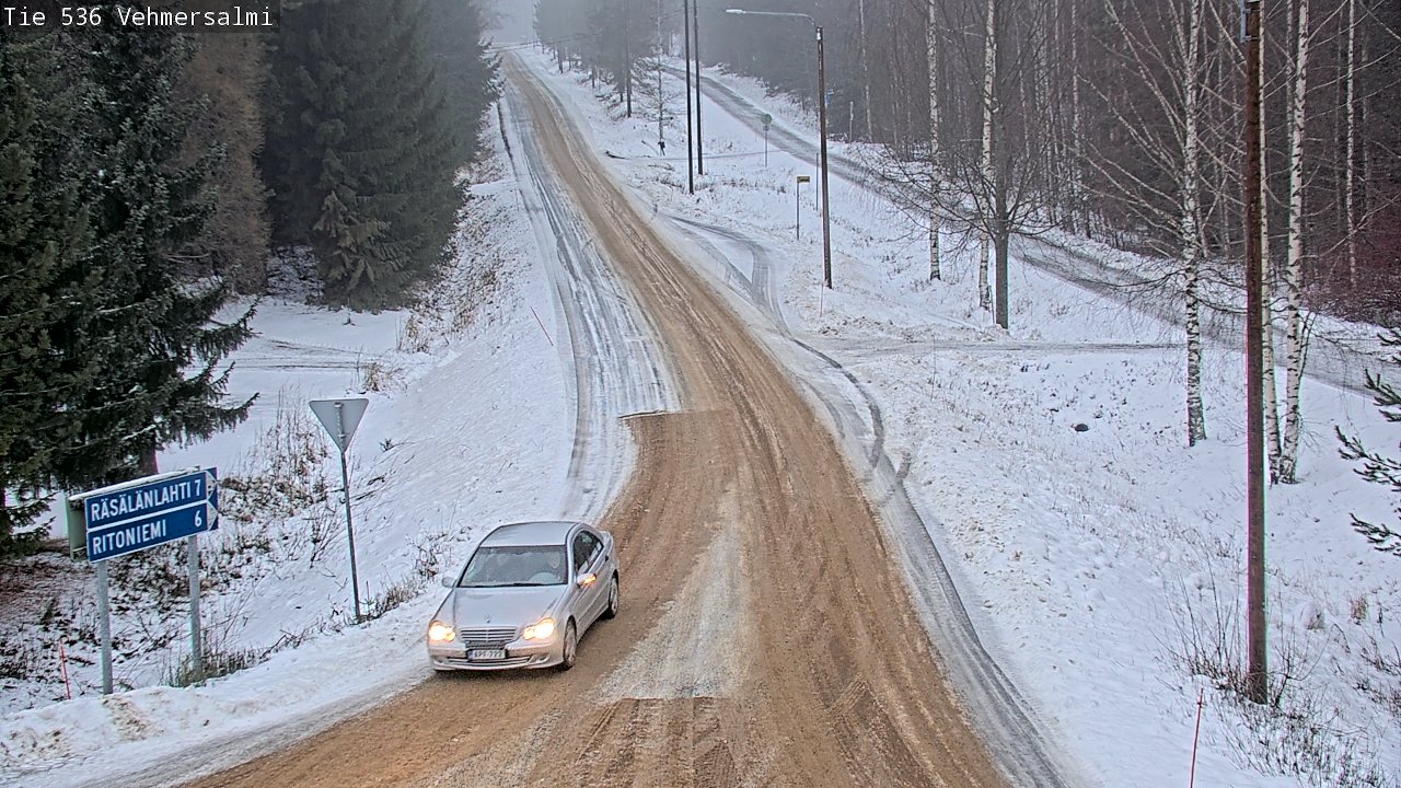 Weather Camera Image Road 536 Kuopio, Vehmersalmi, Kuopio, Pohjois-Savo
