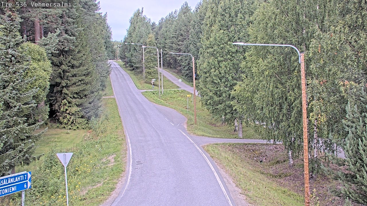 Weather Camera Image Road 536 Kuopio, Vehmersalmi, Kuopio, Pohjois-Savo