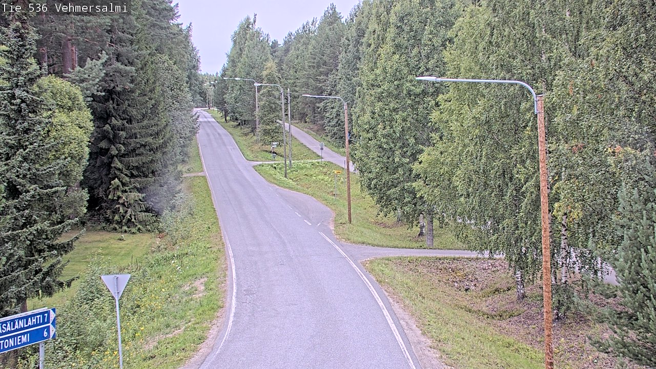 Weather Camera Image Road 536 Kuopio, Vehmersalmi, Kuopio, Pohjois-Savo