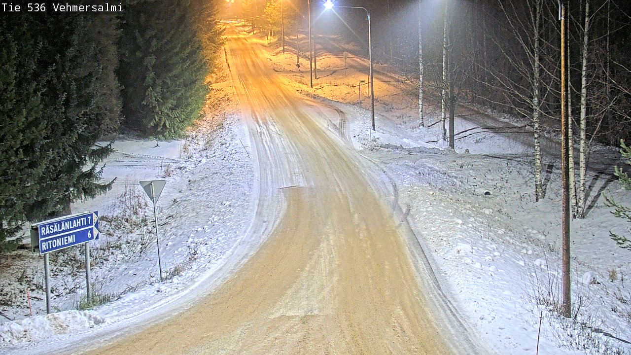 Weather Camera Image Road 536 Kuopio, Vehmersalmi, Kuopio, Pohjois-Savo