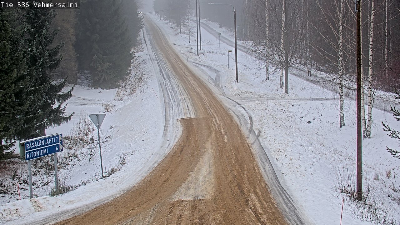 Weather Camera Image Road 536 Kuopio, Vehmersalmi, Kuopio, Pohjois-Savo