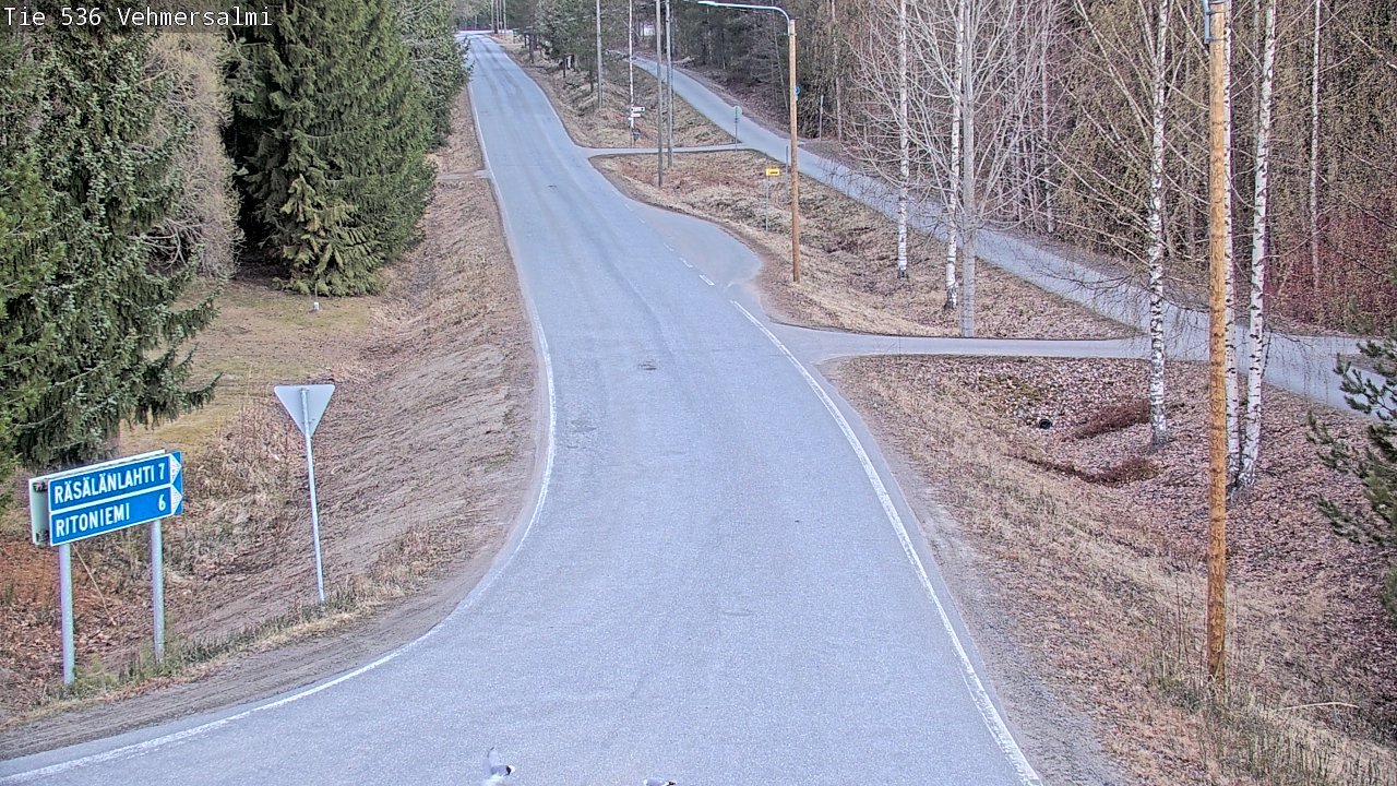 Weather Camera Image Road 536 Kuopio, Vehmersalmi, Kuopio, Pohjois-Savo