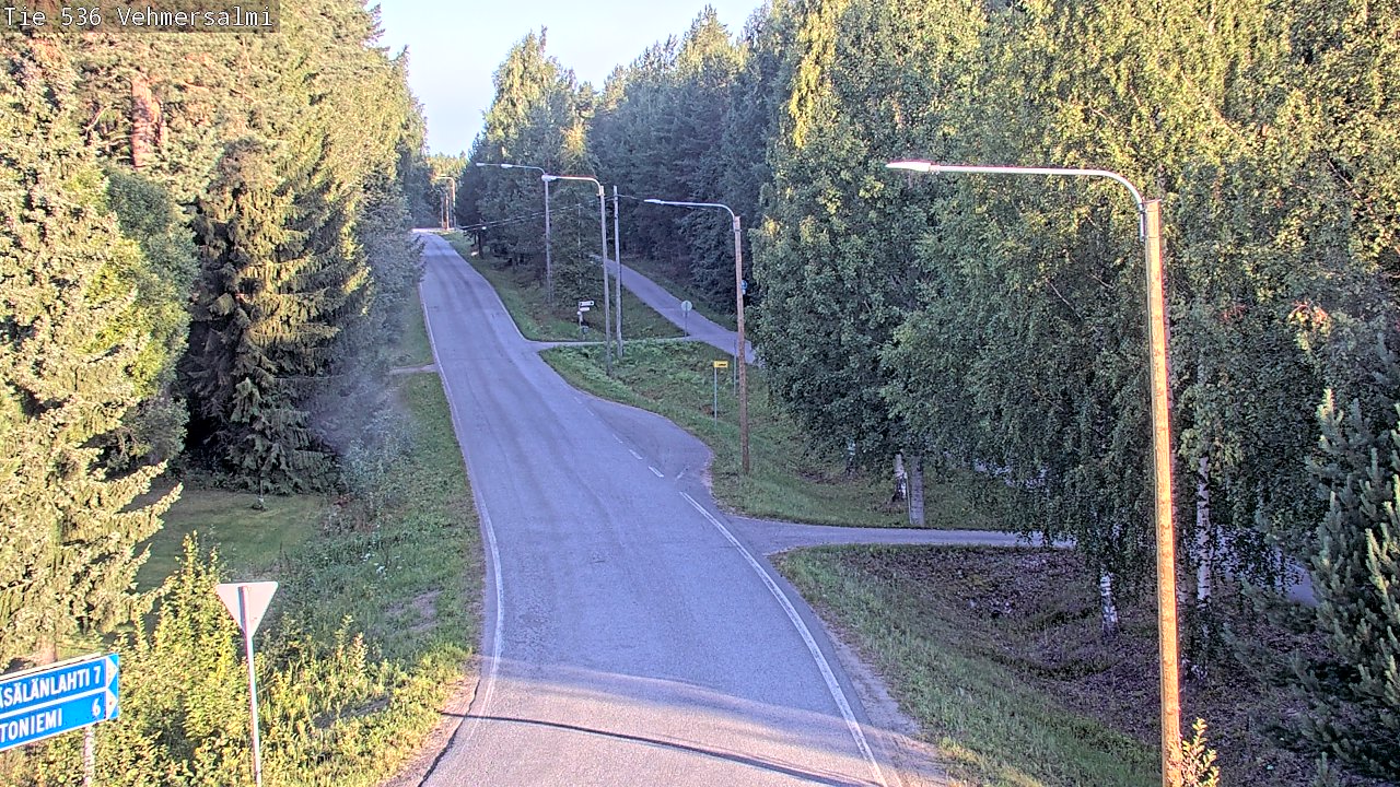 Weather Camera Image Road 536 Kuopio, Vehmersalmi, Kuopio, Pohjois-Savo