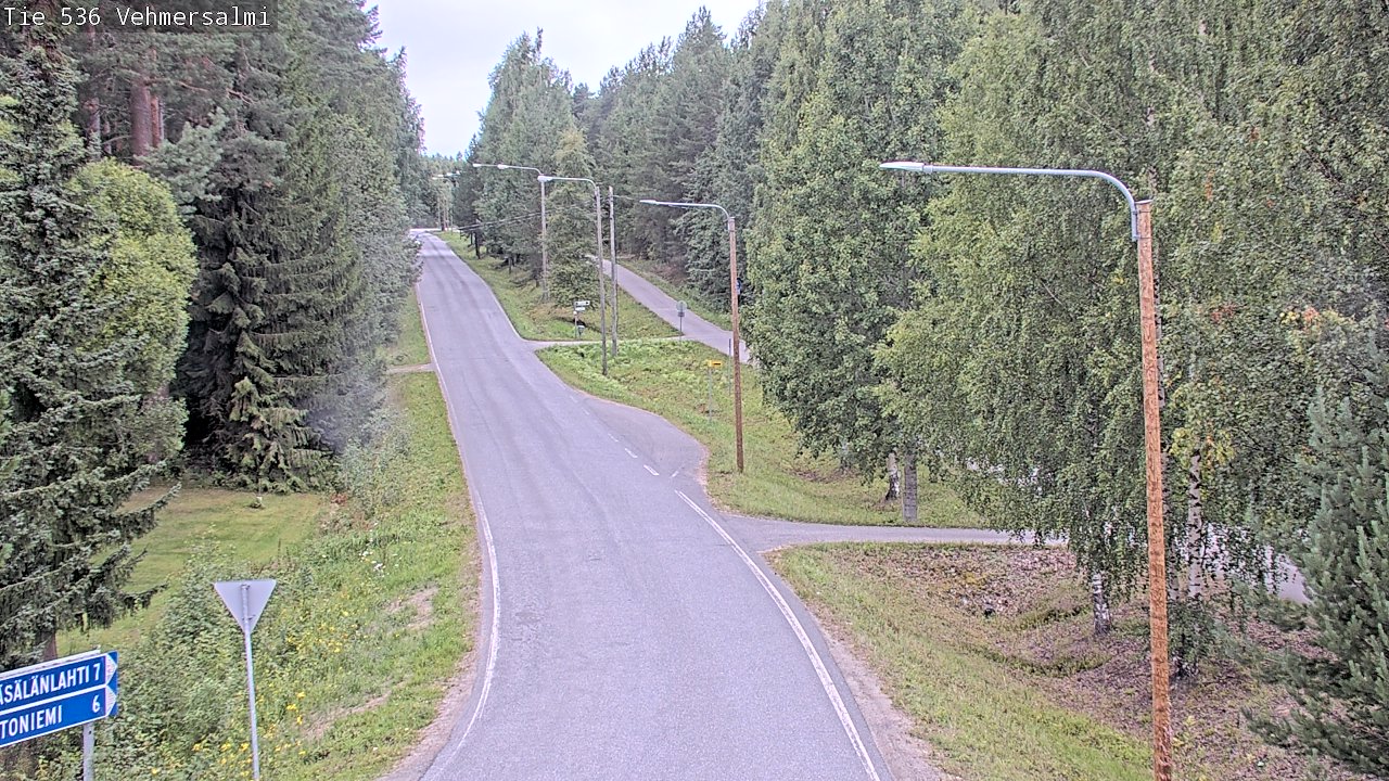 Weather Camera Image Road 536 Kuopio, Vehmersalmi, Kuopio, Pohjois-Savo