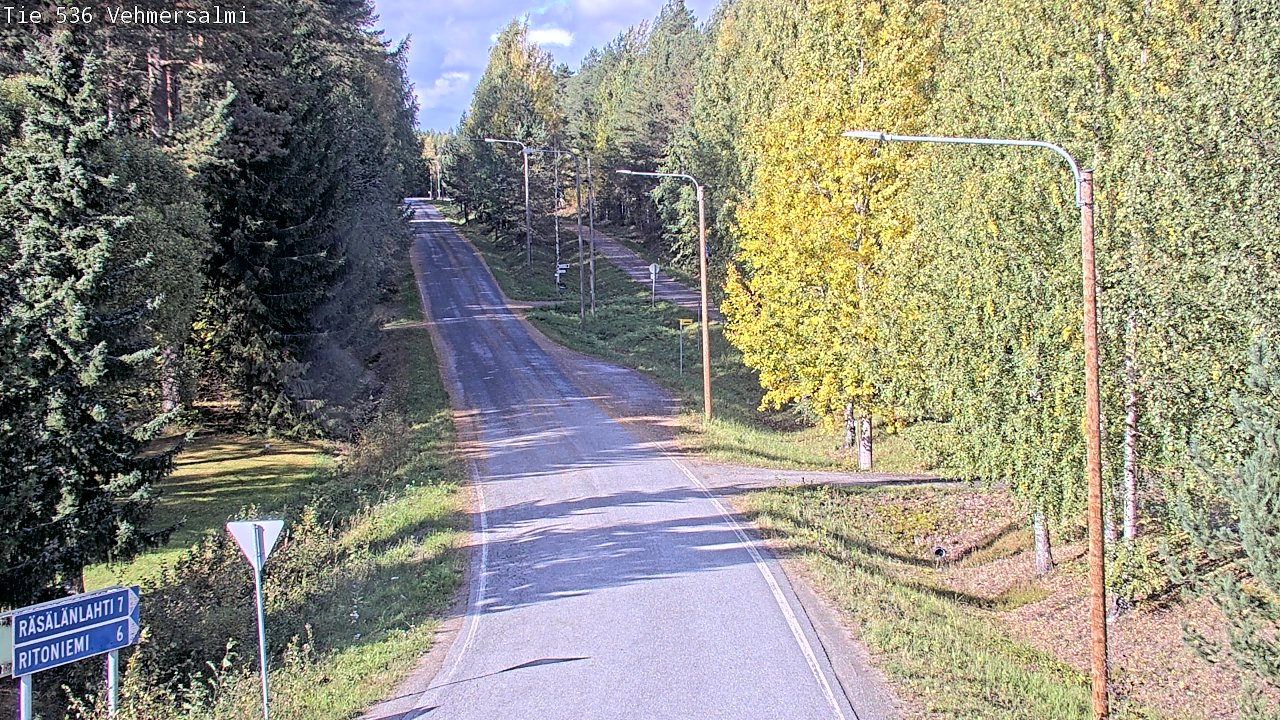 Weather Camera Image Road 536 Kuopio, Vehmersalmi, Kuopio, Pohjois-Savo