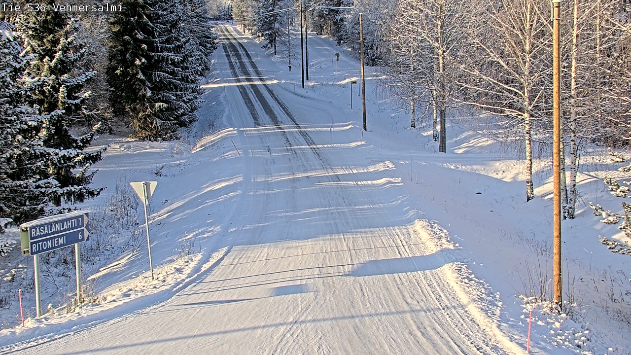 Weather Camera Image Road 536 Kuopio, Vehmersalmi, Kuopio, Pohjois-Savo