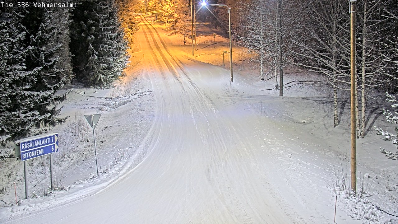 Weather Camera Image Road 536 Kuopio, Vehmersalmi, Kuopio, Pohjois-Savo