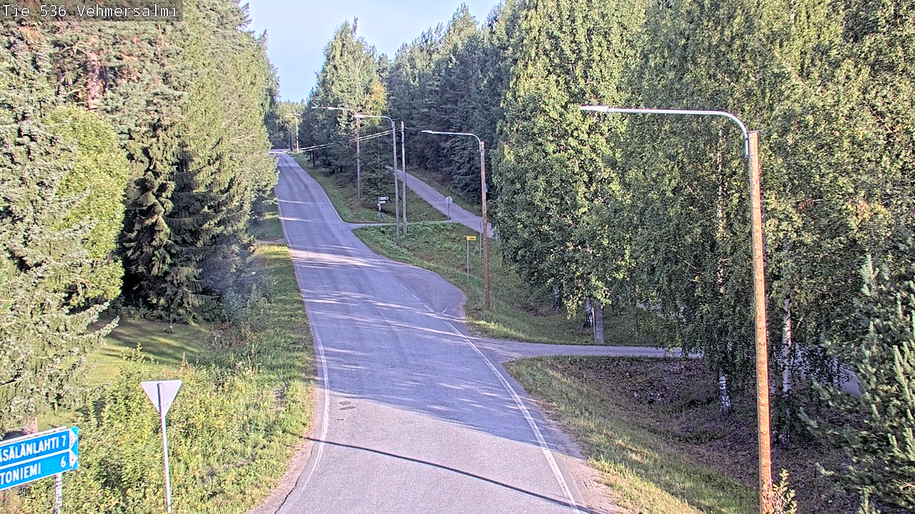 Weather Camera Image Road 536 Kuopio, Vehmersalmi, Kuopio, Pohjois-Savo