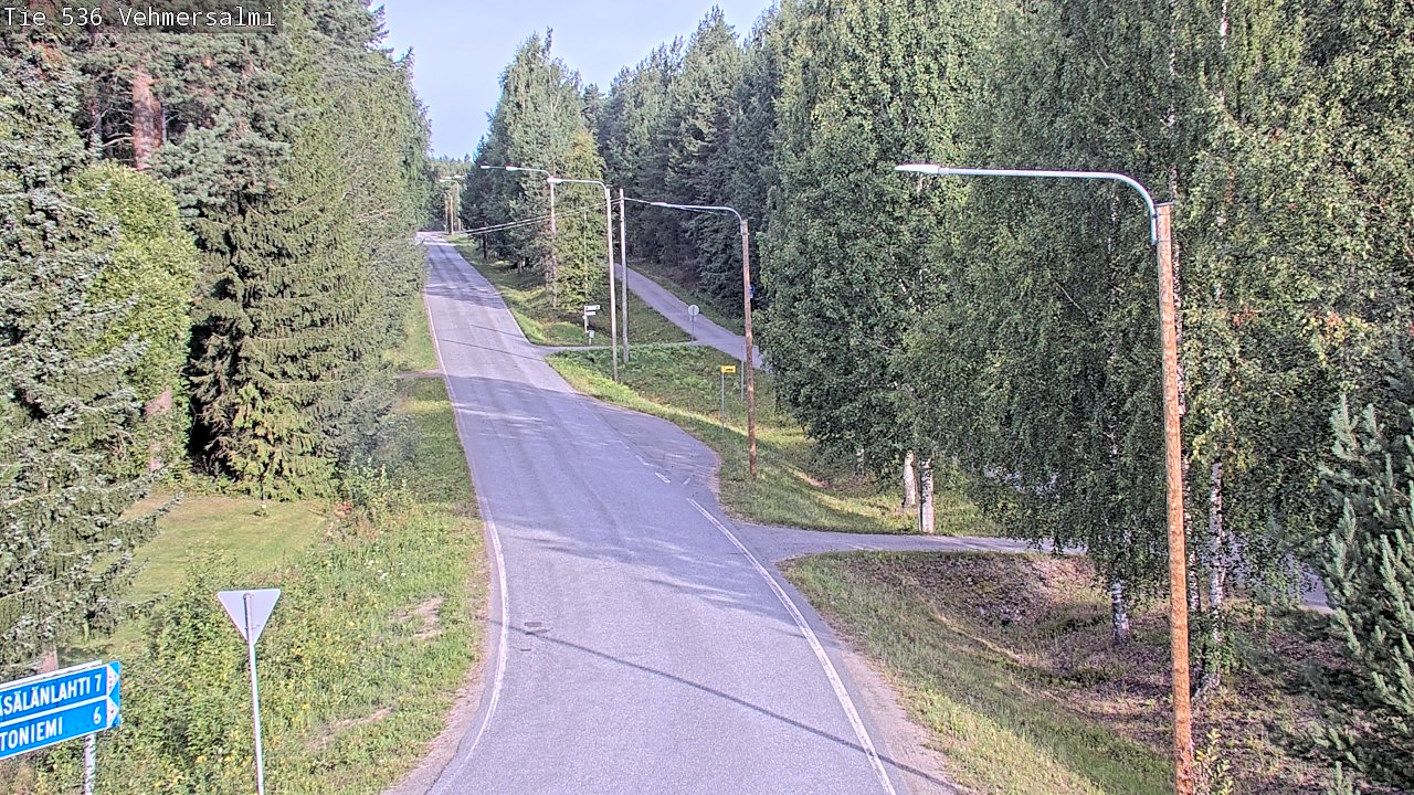 Weather Camera Image Road 536 Kuopio, Vehmersalmi, Kuopio, Pohjois-Savo