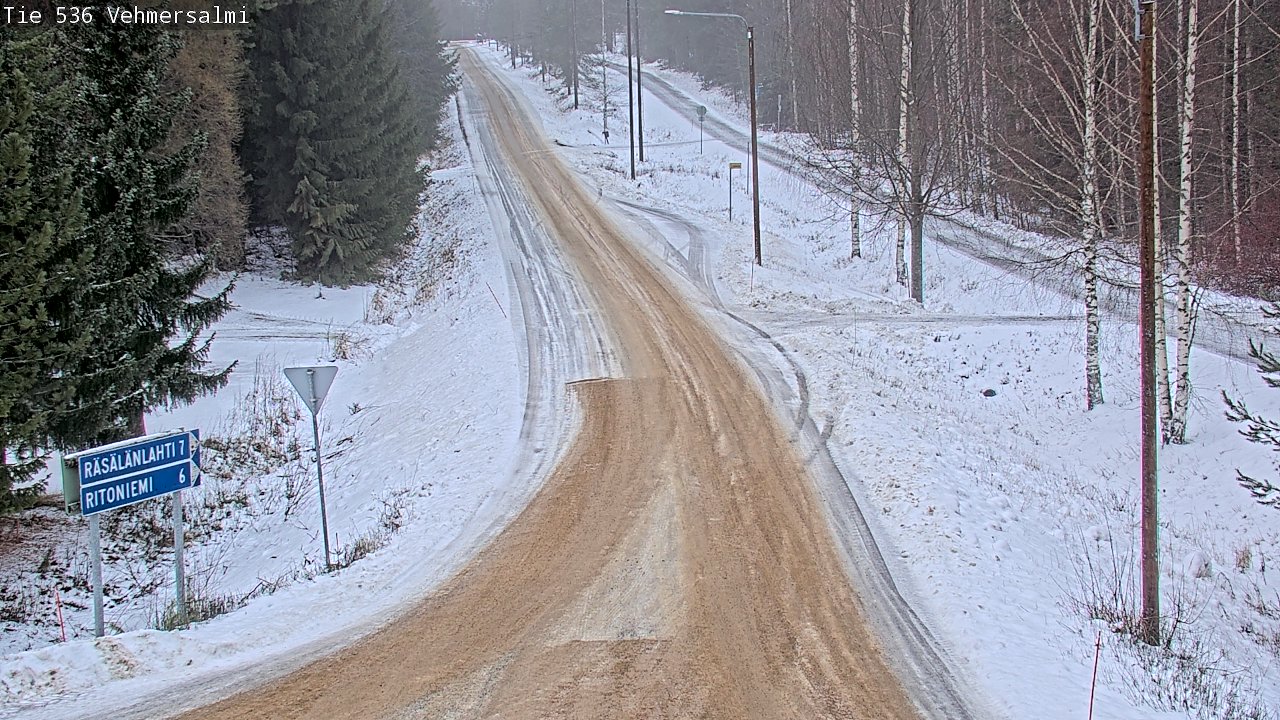 Weather Camera Image Road 536 Kuopio, Vehmersalmi, Kuopio, Pohjois-Savo