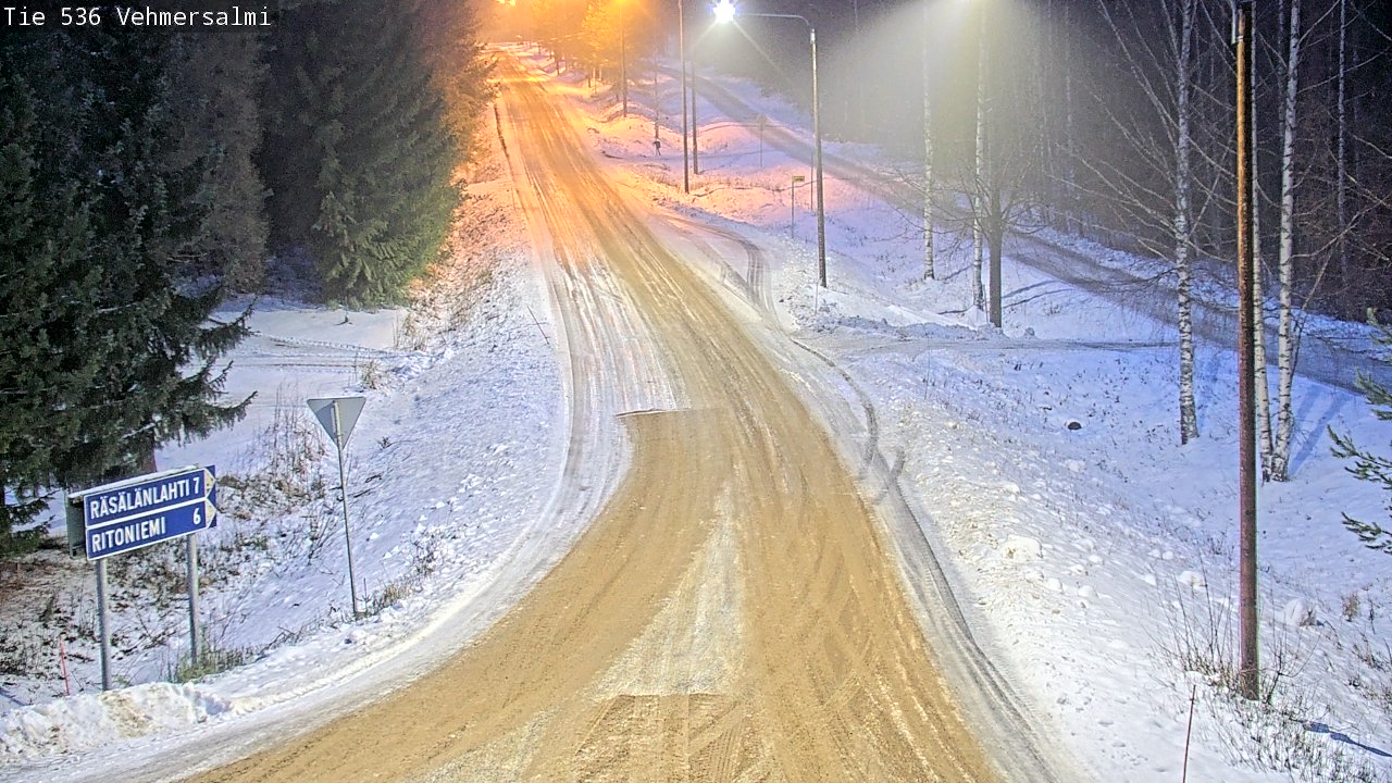 Weather Camera Image Road 536 Kuopio, Vehmersalmi, Kuopio, Pohjois-Savo