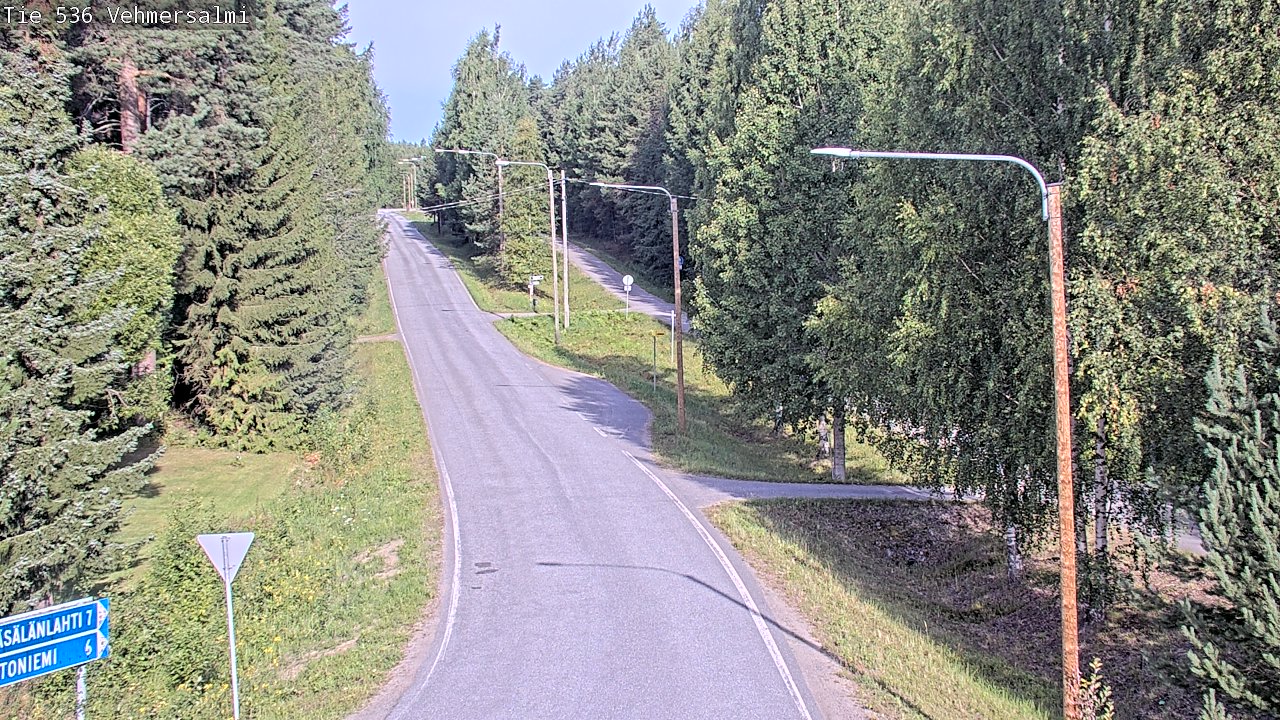 Weather Camera Image Road 536 Kuopio, Vehmersalmi, Kuopio, Pohjois-Savo