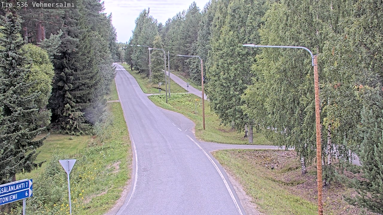 Weather Camera Image Road 536 Kuopio, Vehmersalmi, Kuopio, Pohjois-Savo