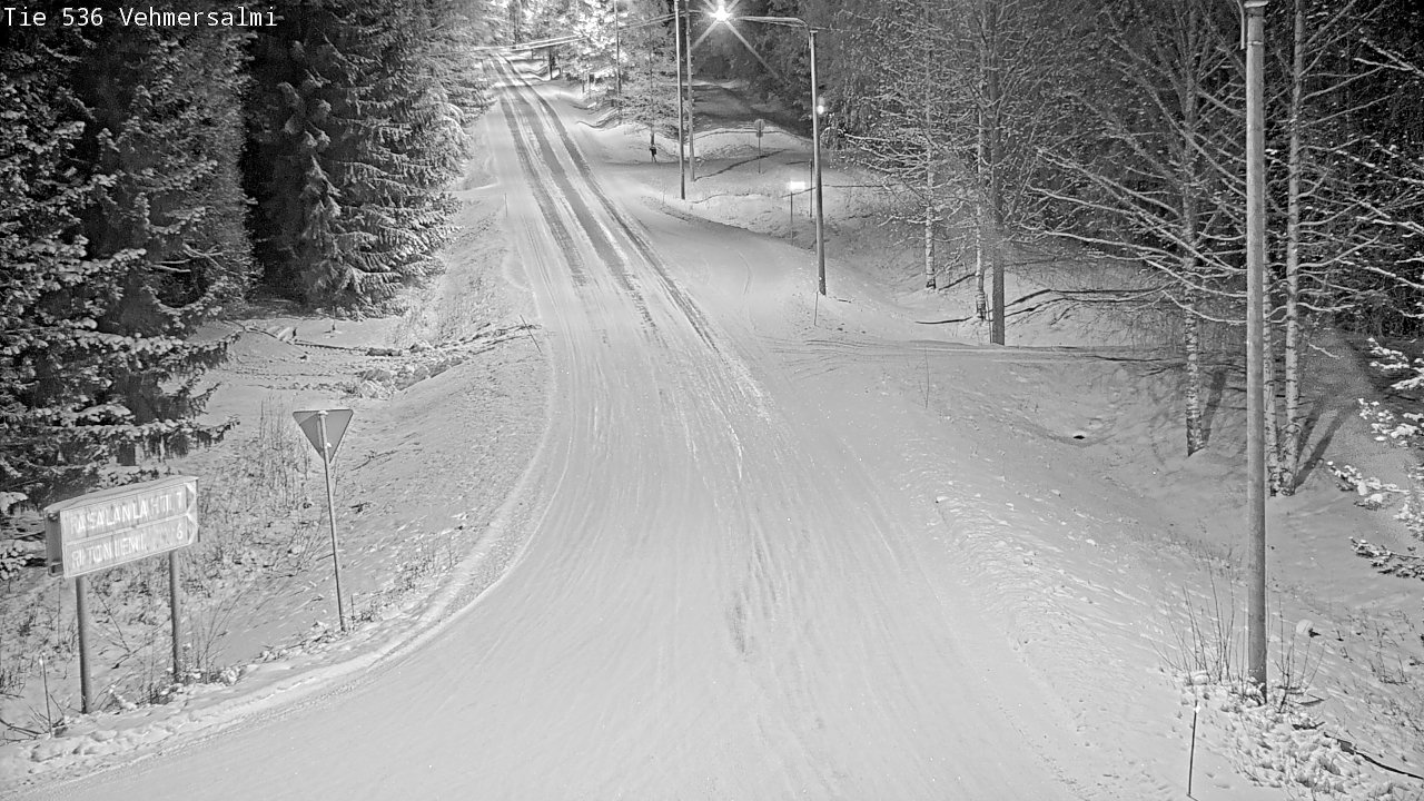 Weather Camera Image Road 536 Kuopio, Vehmersalmi, Kuopio, Pohjois-Savo