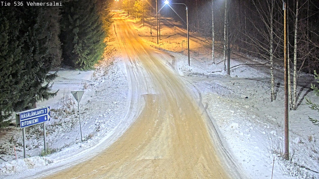 Weather Camera Image Road 536 Kuopio, Vehmersalmi, Kuopio, Pohjois-Savo