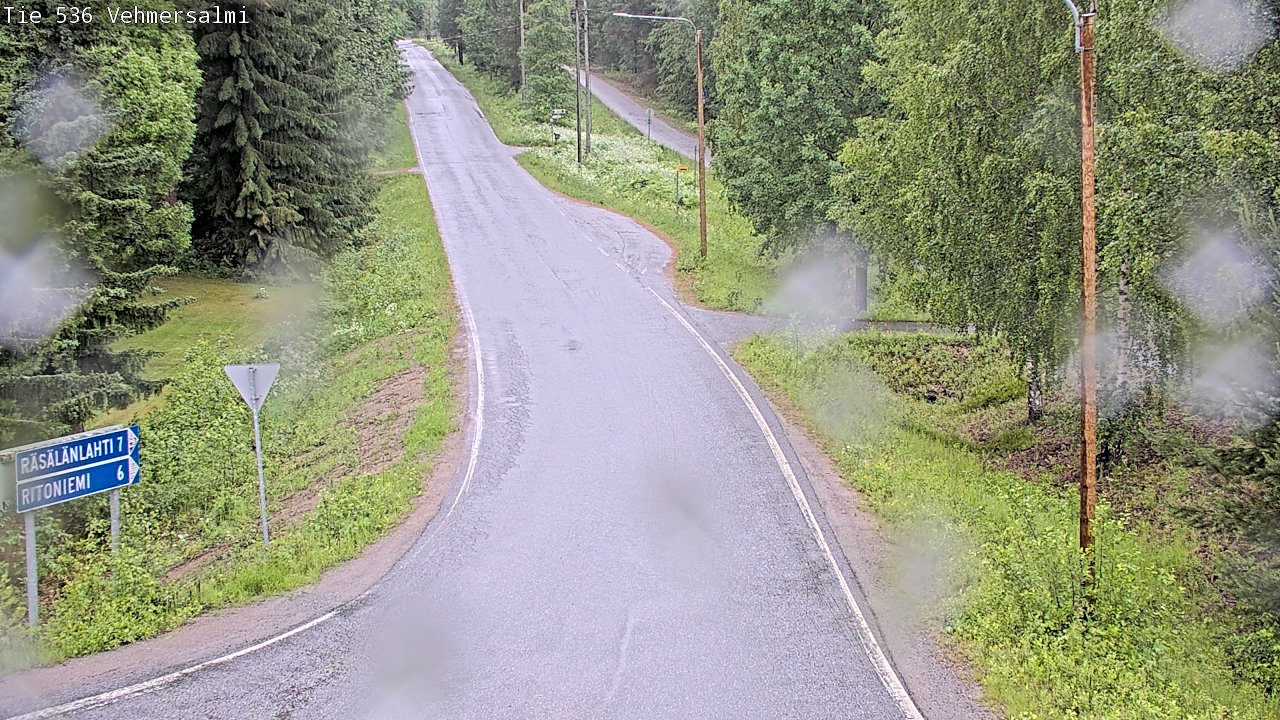Weather Camera Image Väg 536 Kuopio, Vehmersalmi, Kuopio, Pohjois-Savo
