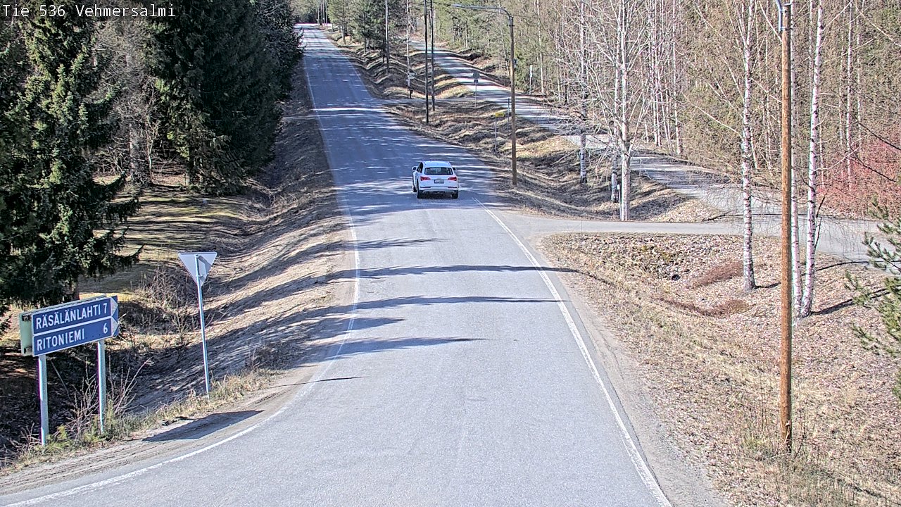 Weather Camera Image Road 536 Kuopio, Vehmersalmi, Kuopio, Pohjois-Savo