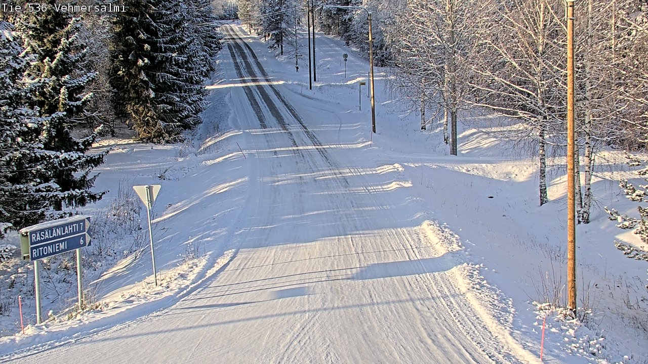 Weather Camera Image Road 536 Kuopio, Vehmersalmi, Kuopio, Pohjois-Savo