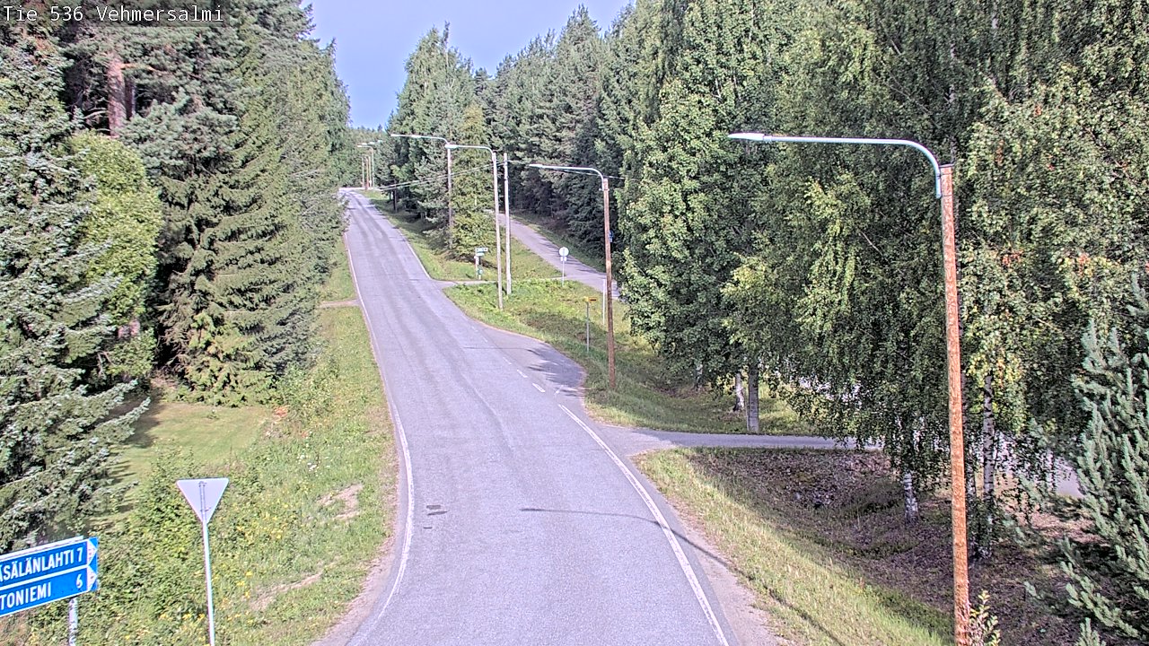 Weather Camera Image Road 536 Kuopio, Vehmersalmi, Kuopio, Pohjois-Savo