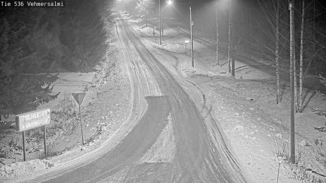 Weather Camera Image Road 536 Kuopio, Vehmersalmi, Kuopio, Pohjois-Savo