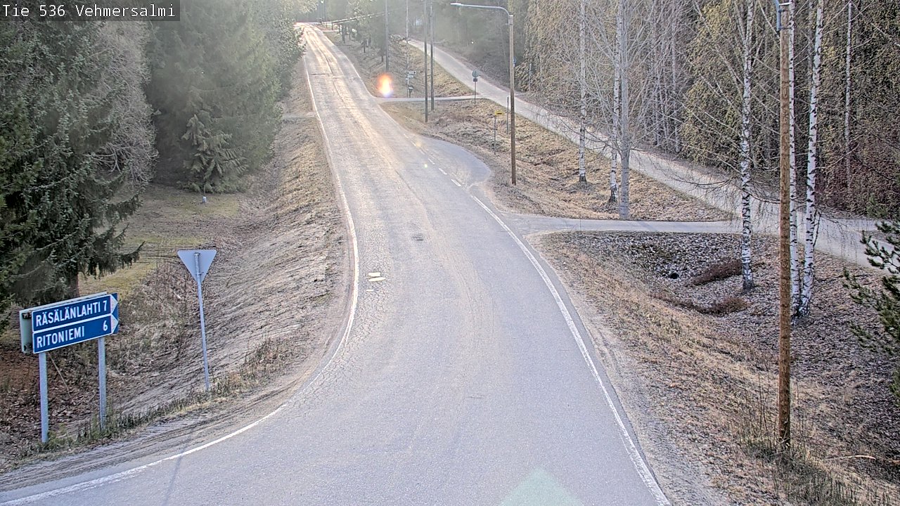 Weather Camera Image Road 536 Kuopio, Vehmersalmi, Kuopio, Pohjois-Savo